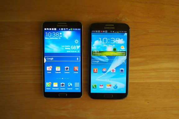 Galaxy Note 3 vs. Galaxy Note 2.