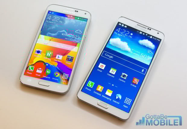 Samsung Galaxy S5 vs Galaxy Note 3 -  Screen Quality