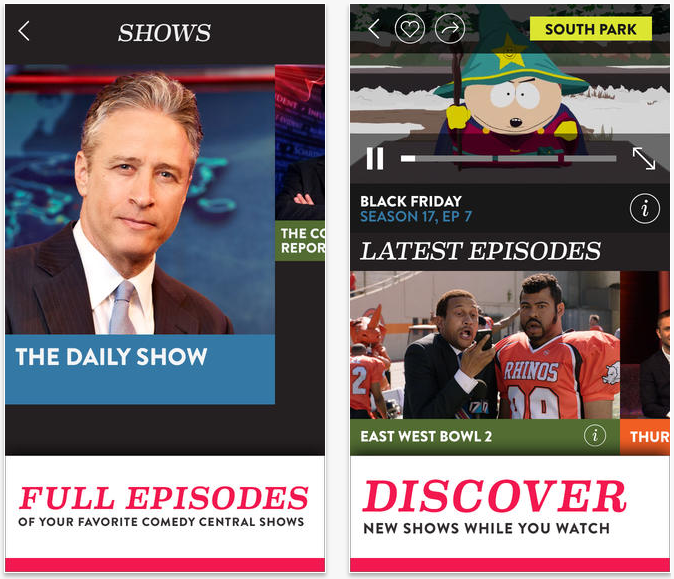 Comedy Central for iPhone and iPad