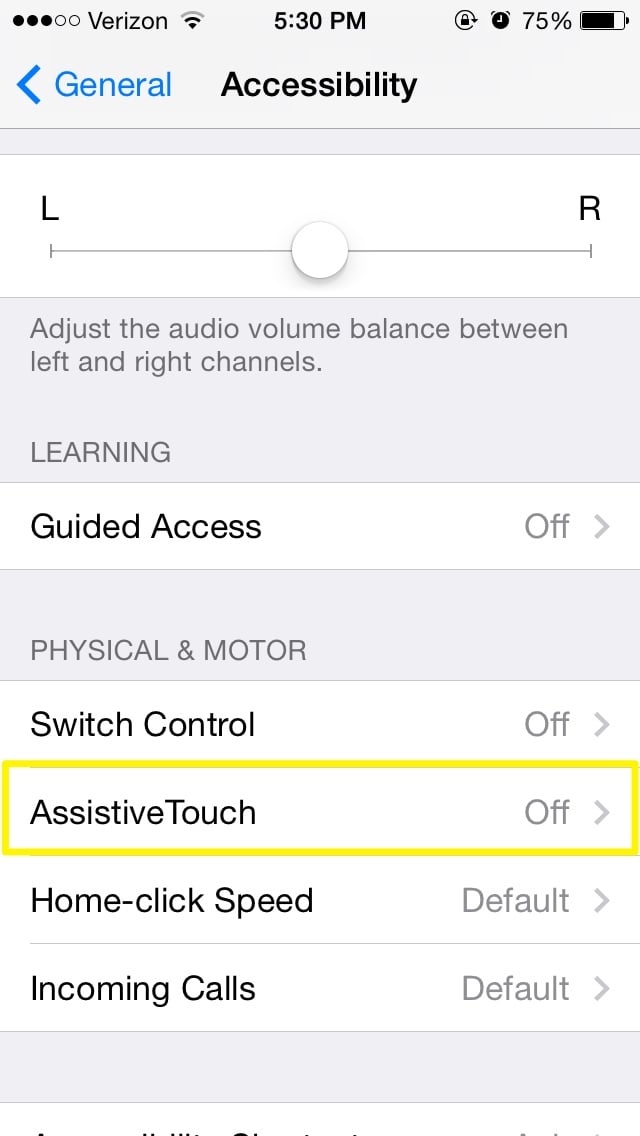 How to Enable Assistive Touch for iPhone