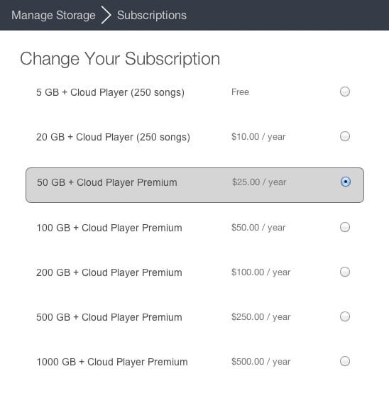 amazon cloud drive fees