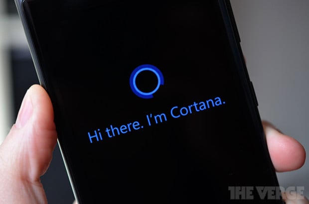 A picture of Cortana, captured by The Verge.