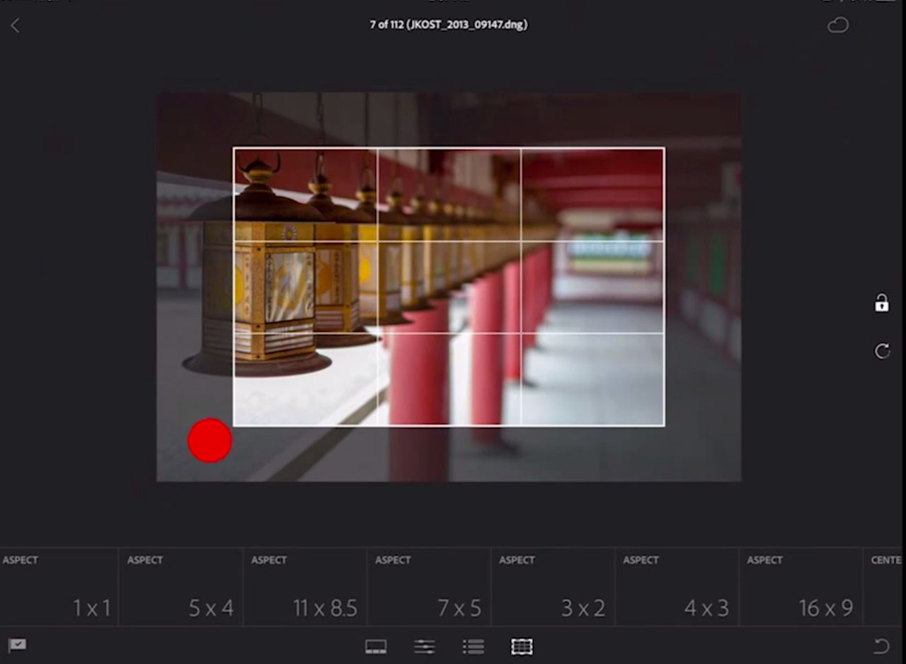 editing in lightroom mobile