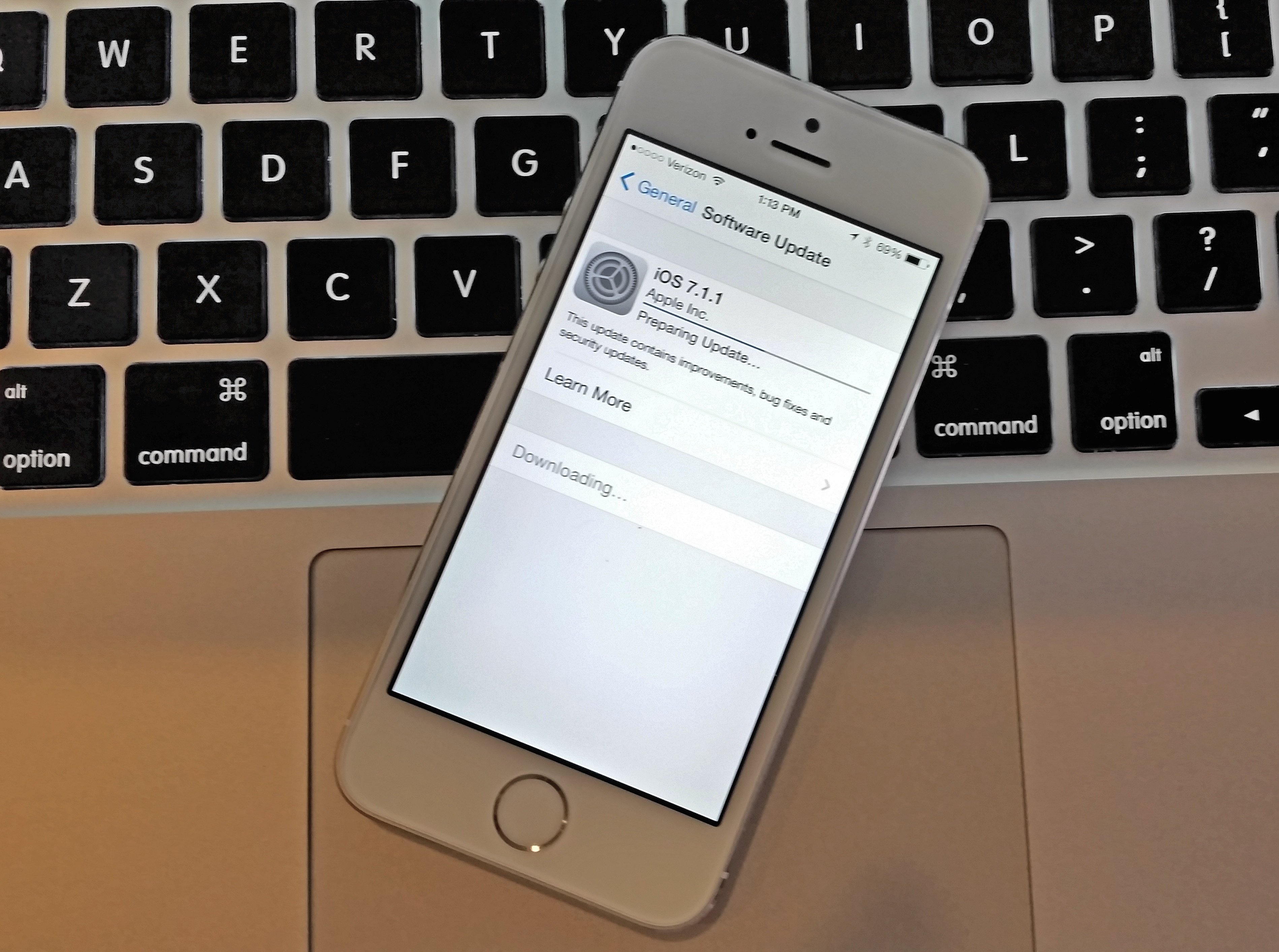 The iOS 7.1.1 update on the iPhone 5s installed easily and runs good so far.