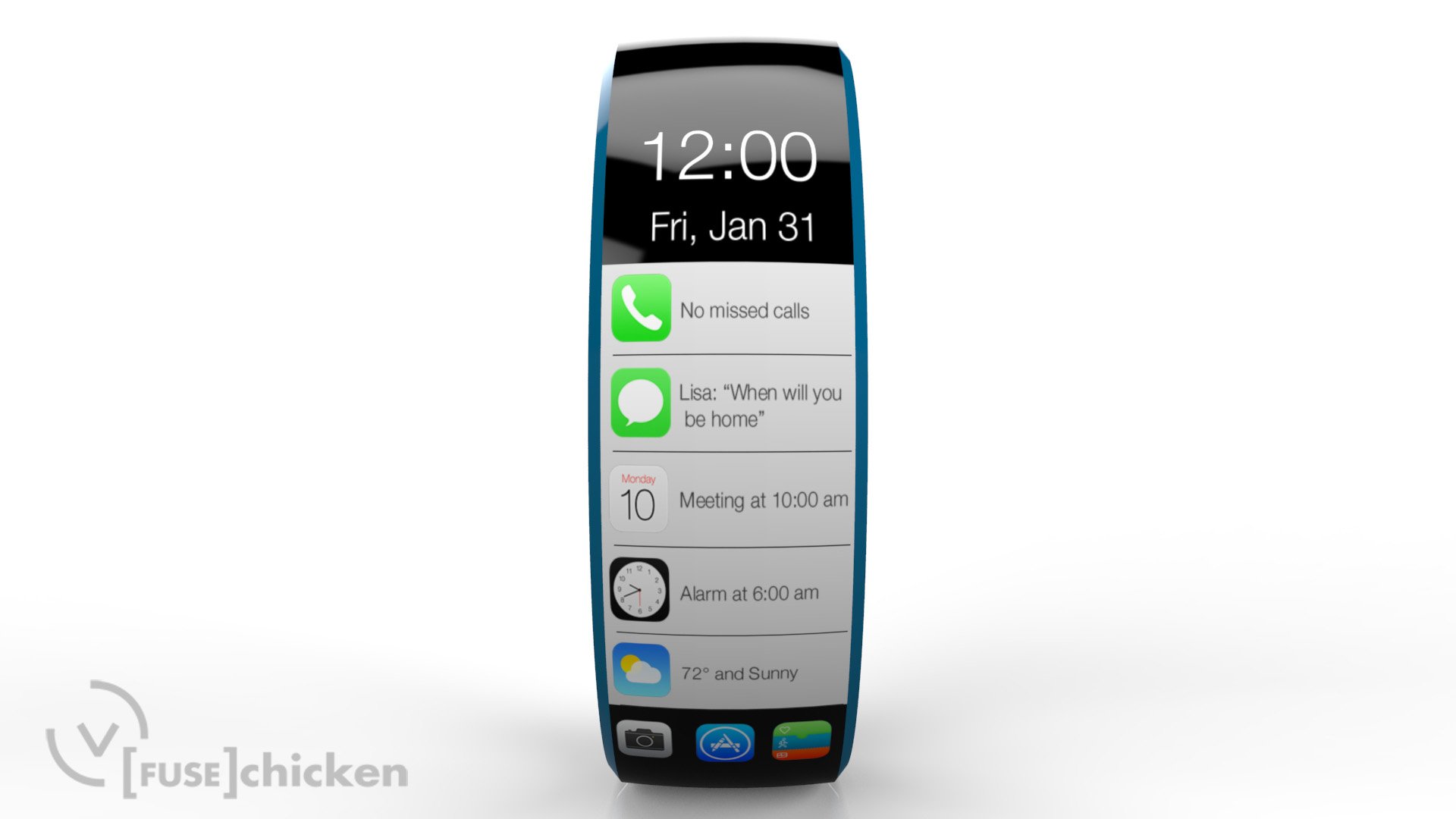 Apple is working on a major iPhone 5 and iPhone 5s accessory. This concept from FuseChicken shows one look for an iWatch.