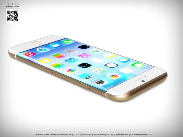 This iPhone 6 concept also uses a larger display.
