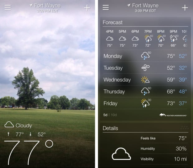 yahoo weather pop up in the cornoer yahoo weather pop up in the cornoer