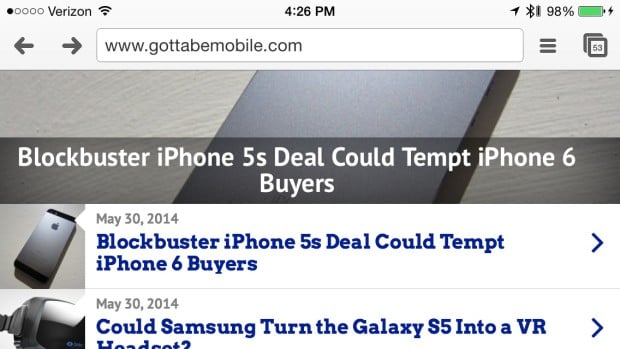 It would be great to see Apple speed up other browsers with iOS 8.
