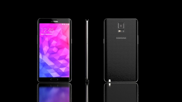 This Galaxy Note 4 concept features a design comprised of plastic and metal.