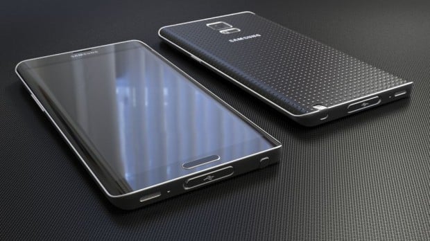 Samsung Galaxy Note 4 concept with three-sided display.