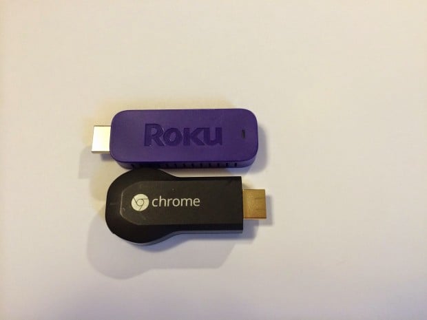 google chromecast v roku streaming stick