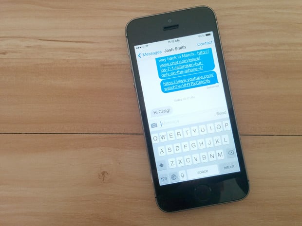 Quick reply with iMessage