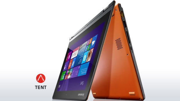 lenovo-laptop-convertible-yoga-2-11-inch-orange-front-tent-mode-7