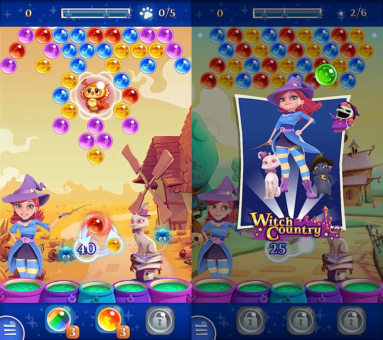 Bubble Witch 3 Saga Level 40 