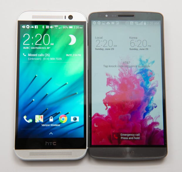 HTC One M8 vs LG G3