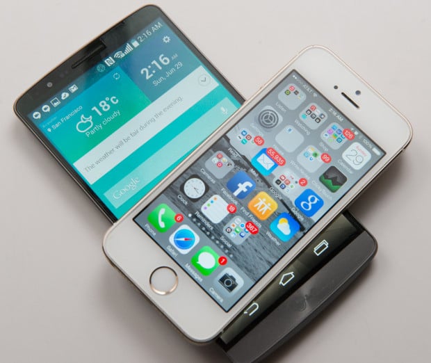 LG G3 and iPhone 5s