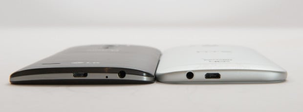LG G3 Review:  Rear curve compared to the HTC One M8