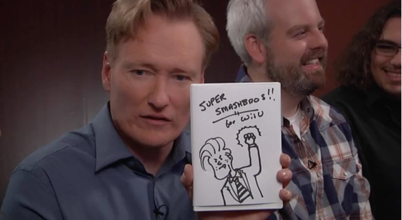 Conan reviews Super Smash Bros for Wii U well ahead of the holiday 2014 release.