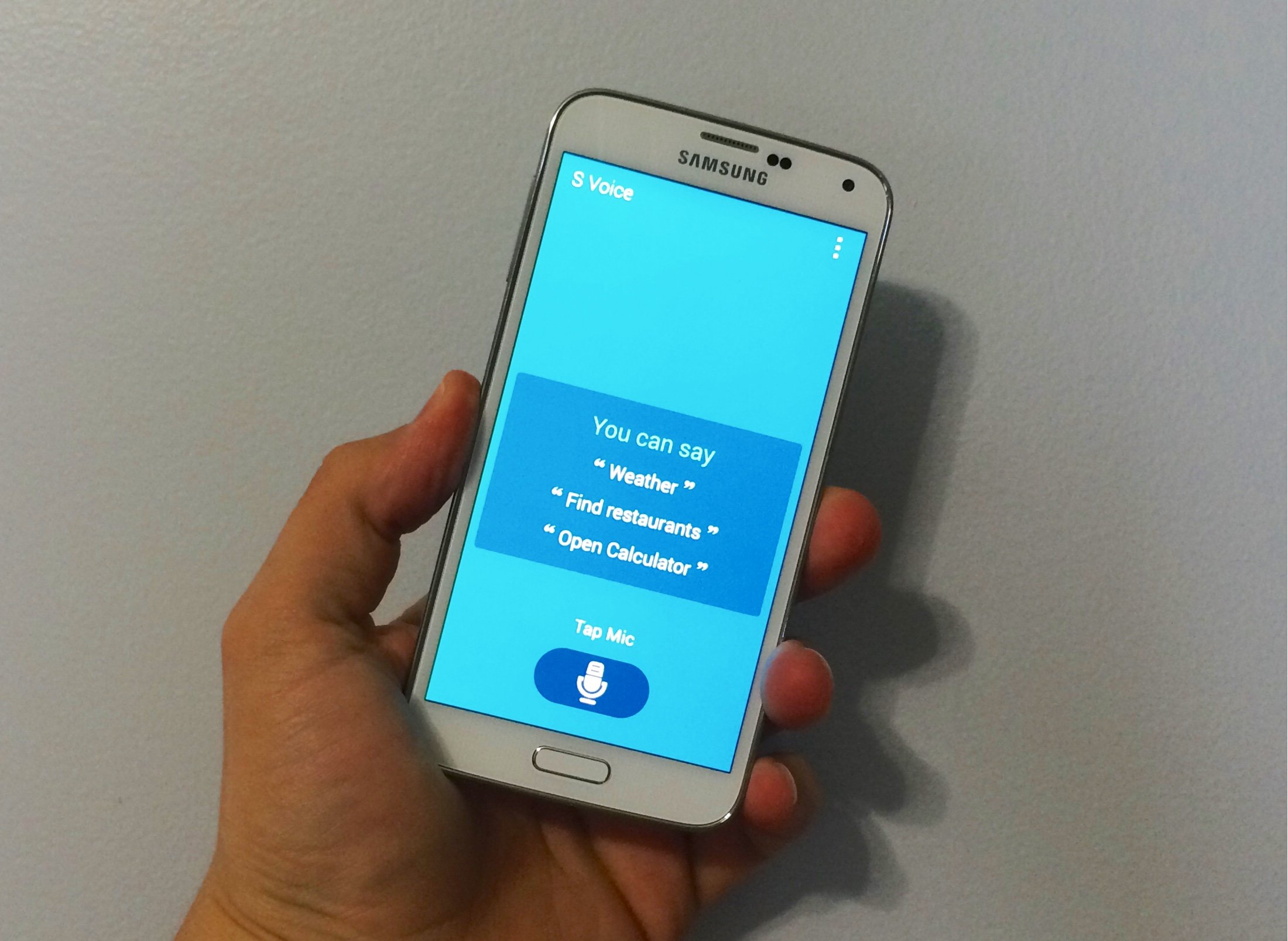 Here's how to turn off S Voice on the Galaxy S5 at the home button and completely.