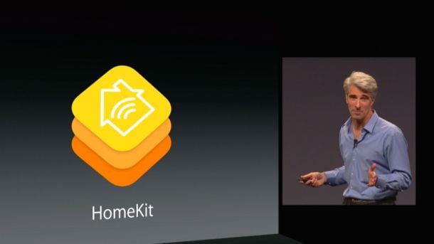 Apple executives introducing HomeKit.