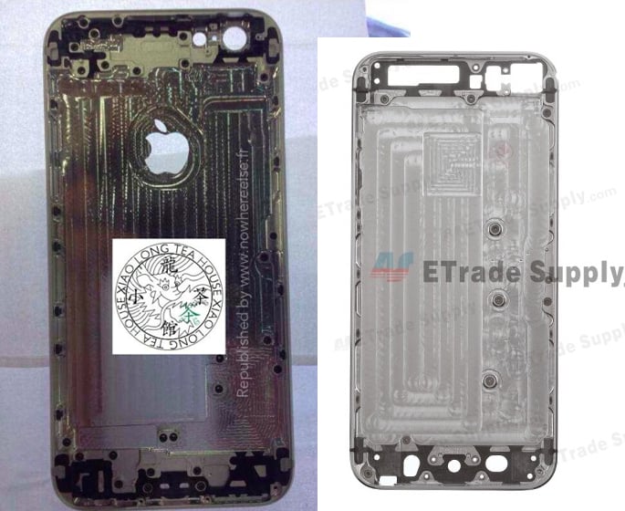iPhone 6 back vs iPhone 5s back.