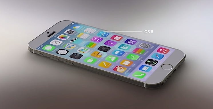 Here's an iPhone 6 concept with iOS 8 on board.