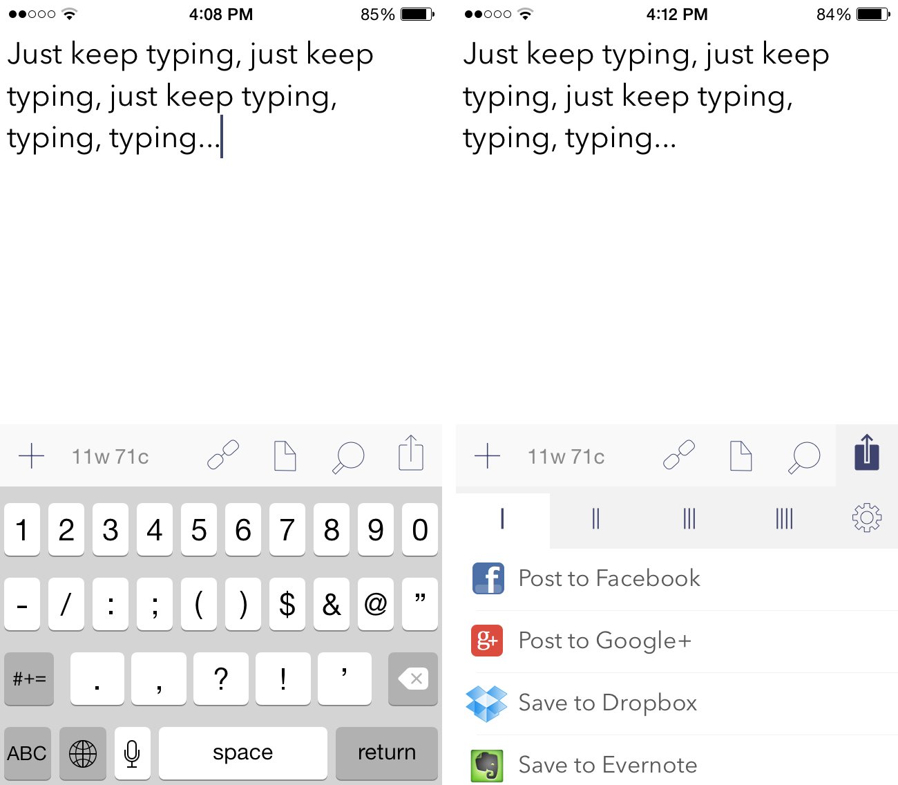 Drafts for iPhone
