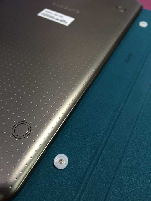 book cover connects with two buttons