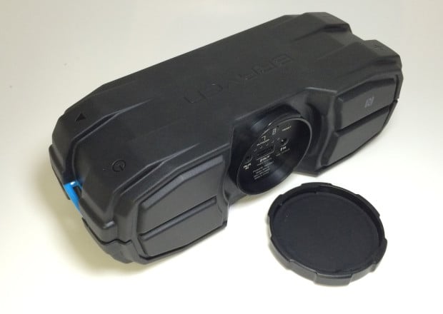 braven brv-x rugged speakers includes a cap to protect connectors