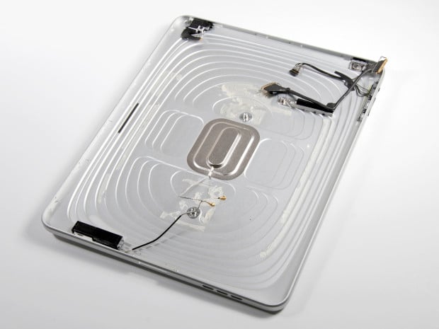 The iPad used the logo for WiFi signals, and we could see a similar use on the iPhone 6. Image via IFixit.