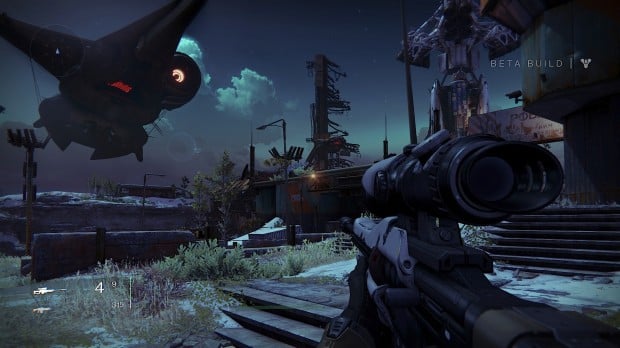 Share your weapons between characters using the vault in the Destiny beta tower.