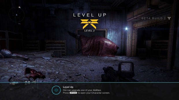 Level up to unlock the Destiny beta multiplayer.
