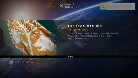 Play the Destiny beta Iron Banner matches right now.