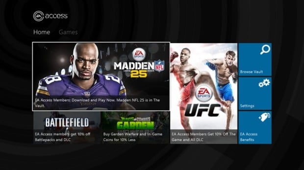 With EA Access you can play Madden 15 early, and other EA games like NHL 15, FIFA 15 and NBA Live 15.