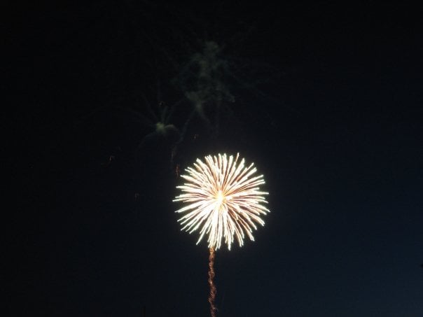Use burst mode to take fireworks pictures that catch every second.