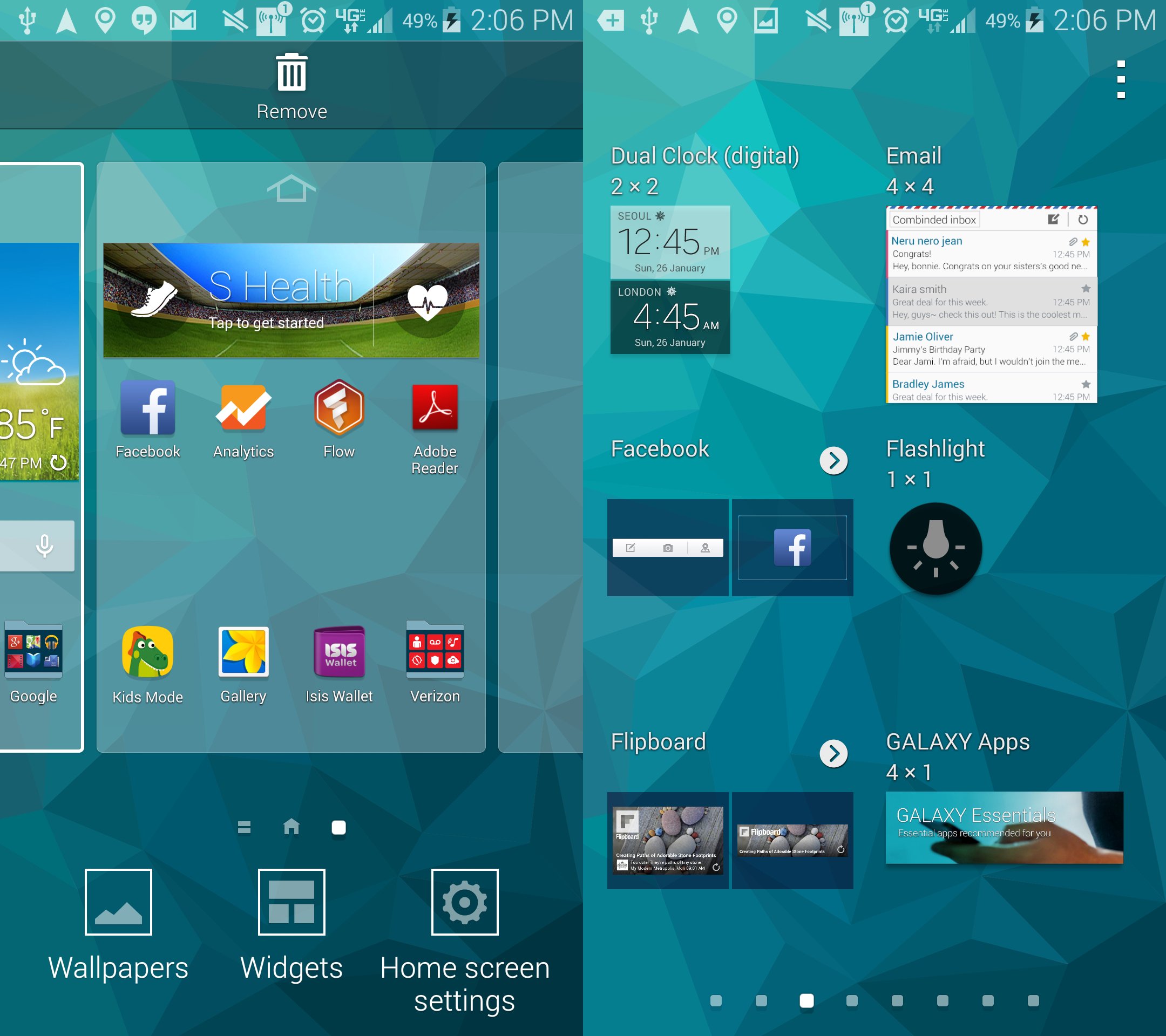 flashlight widget