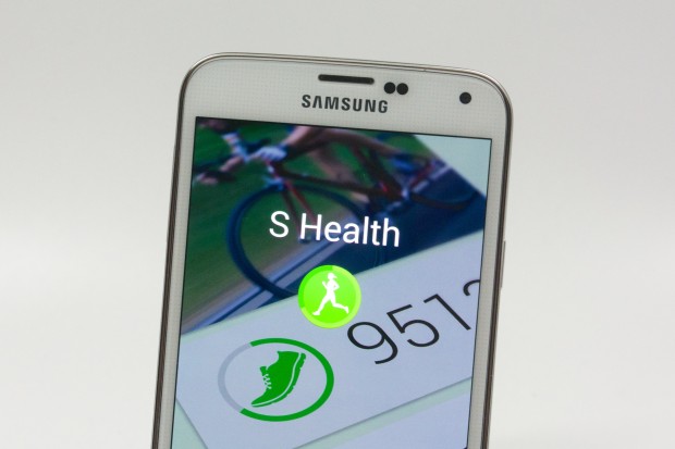 S Health is a built-in health tracking app that can use the Galaxy S5 heart rate sensor and connect to accessories like the Gear Fit. 