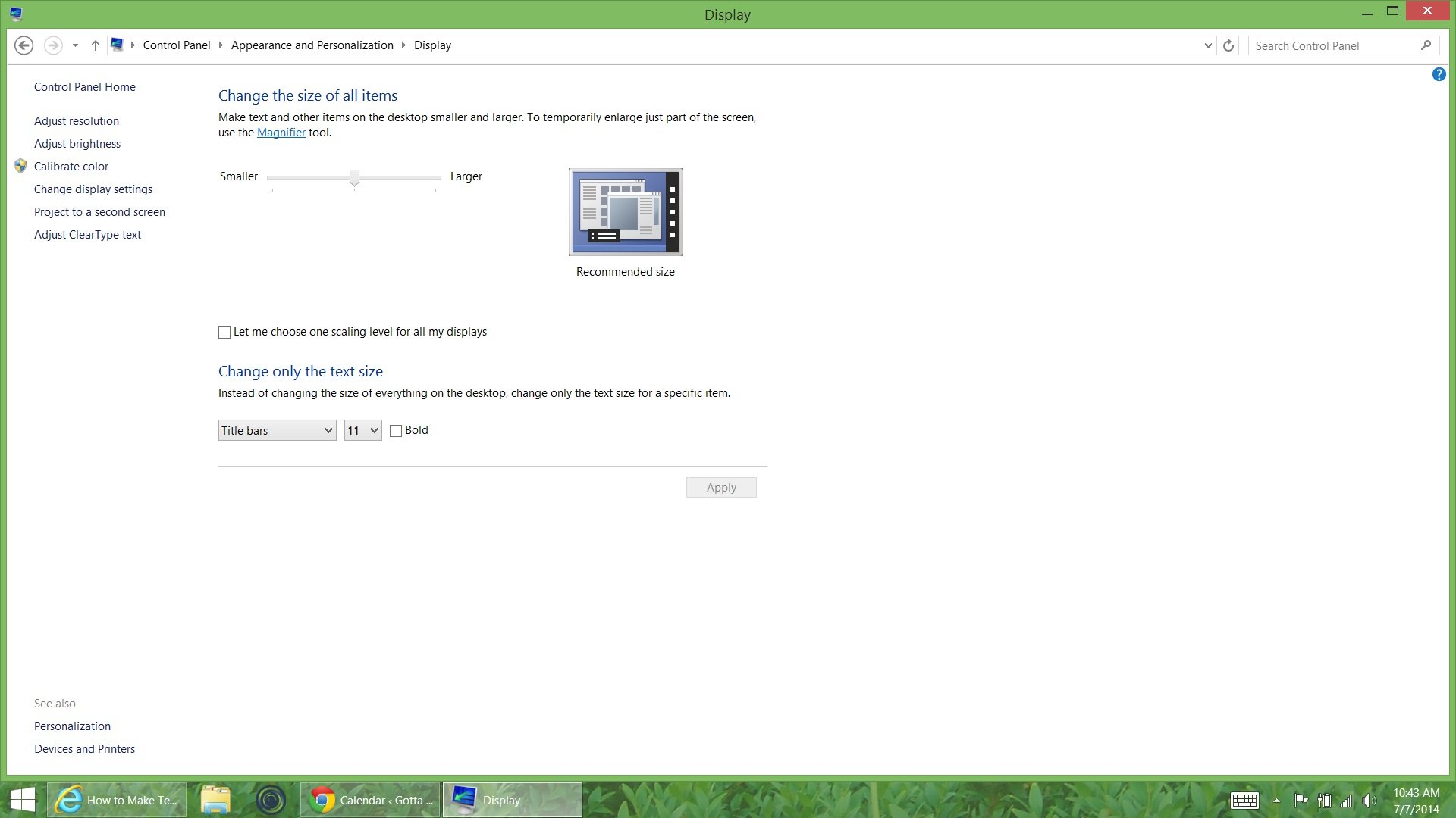 windows 8 text size windows 8 text size