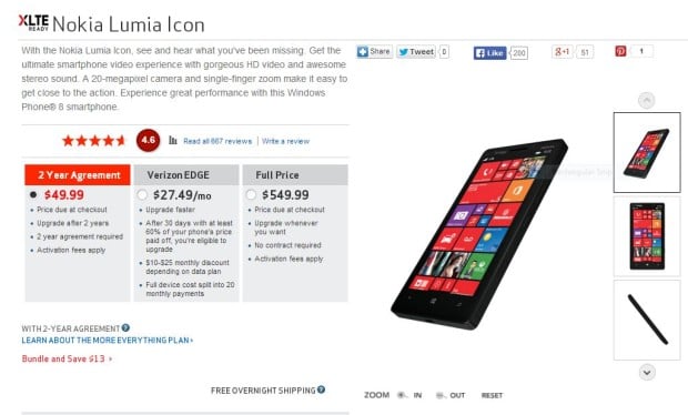 Nokia Lumia Icon Price Cut