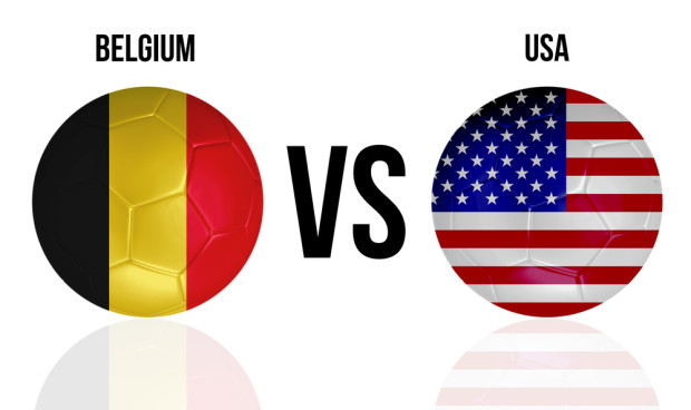 The USA vs Belgium 2014 matchup is live on multiple services. 