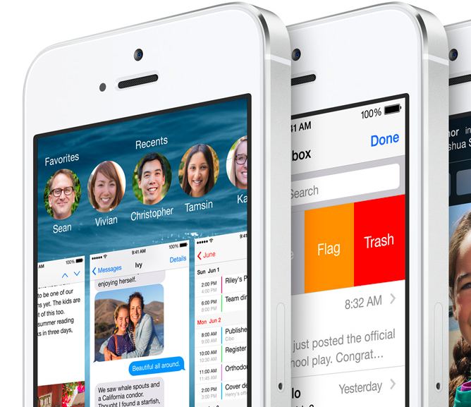 iPhone 5s with iOS 8