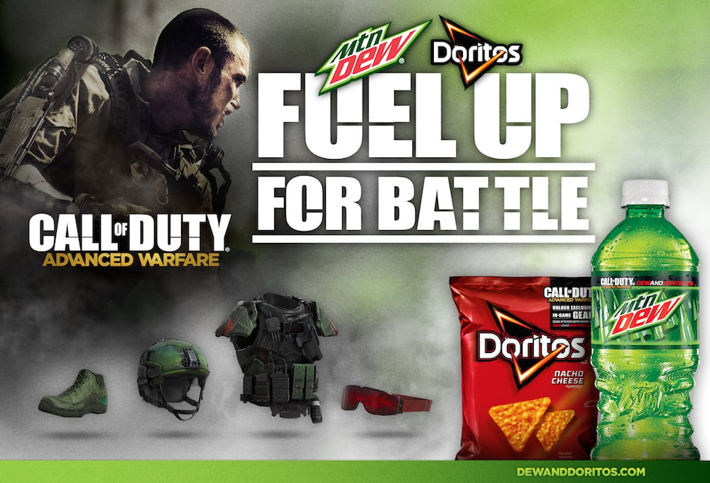 You can buy Mt. Dew and Doritos to unlock Call of Duty Advanced Warfare Supply Drops.