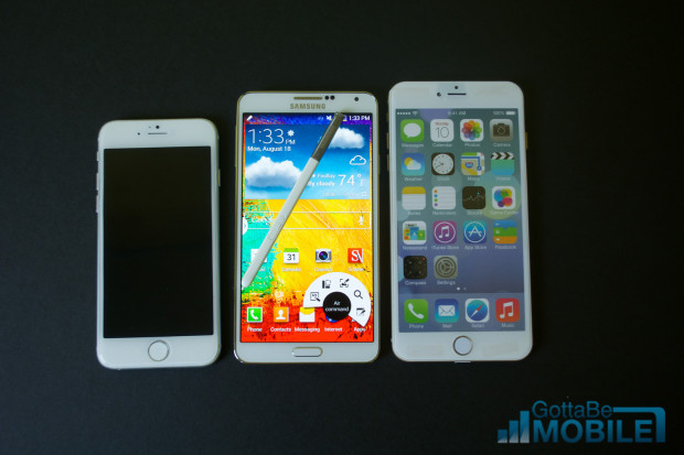 A 4.7-inch iPhone 6 and a 5.5-inch iPhone 6 offer more competition for Samsung.