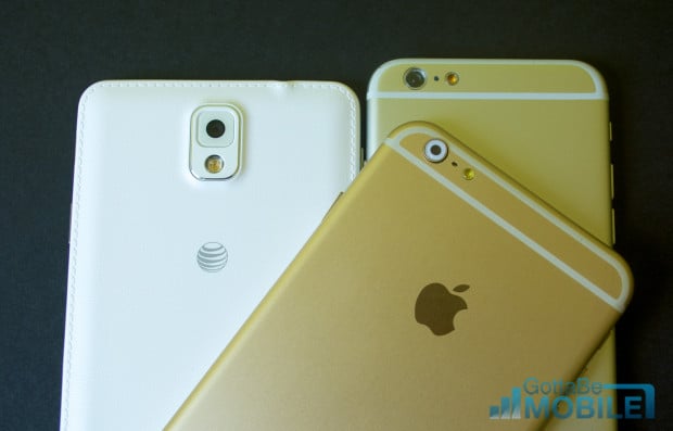 The newer iPhone 6 still plays catch up to the Galaxy Note 3 in some areas.