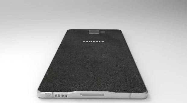 A new Galaxy note 4 render based on the leaked design shows what the Galaxy Note 4 could look like. 