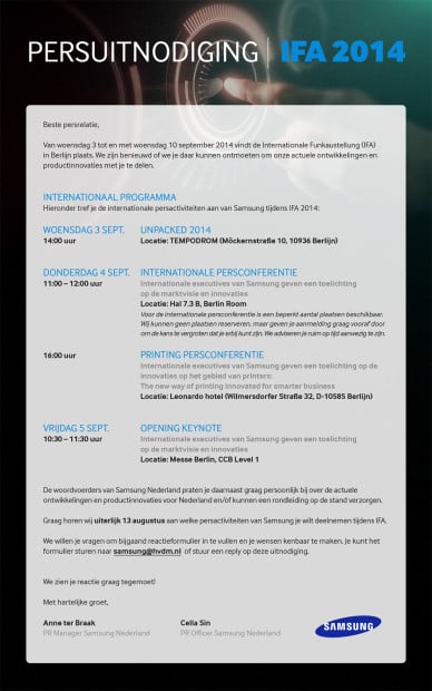 It appears that Samsung is prepping an Unpacked event for September 3rd.