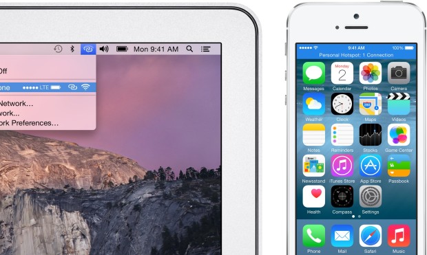 The iPhone now connects better to Mac and iPad in iOS 8.