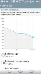LG G3 battery life is good. 