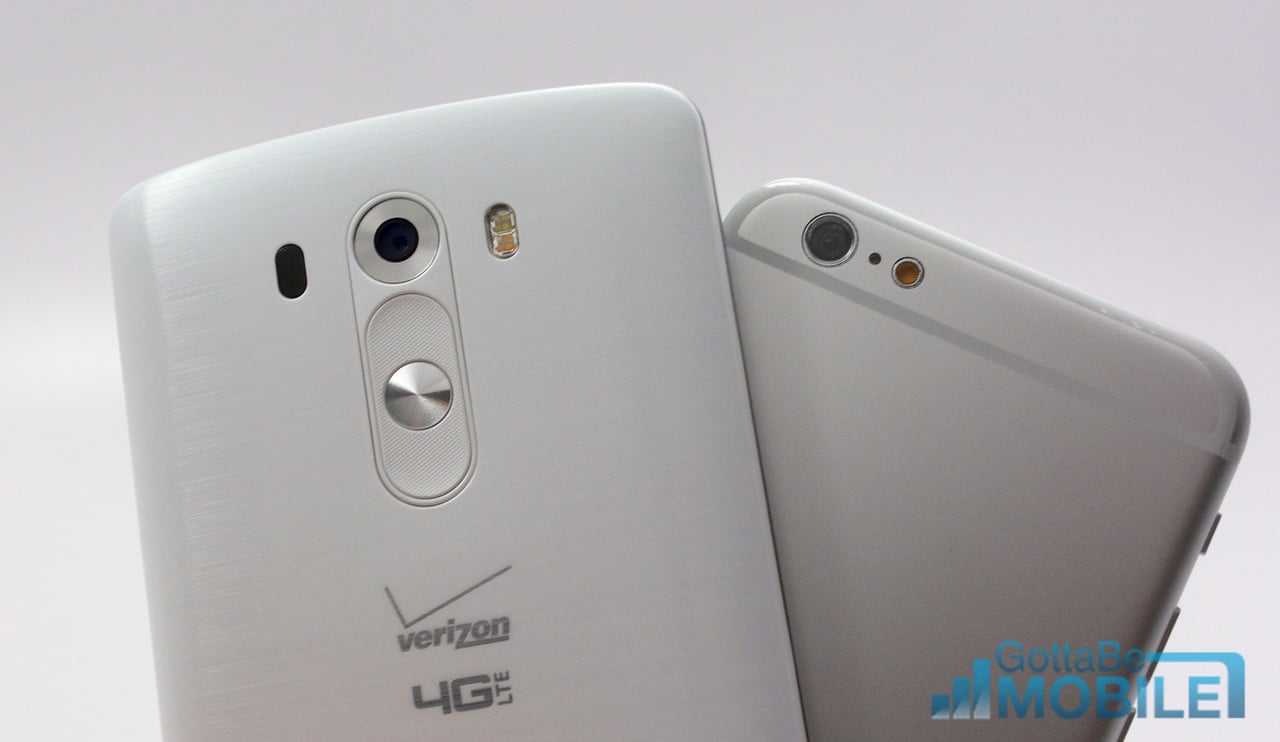 The LG G3 includes laser focus, but the iPhone 6 camera rumors are still not clear.