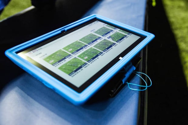 The NFL's Surface Pro 2 tablets.